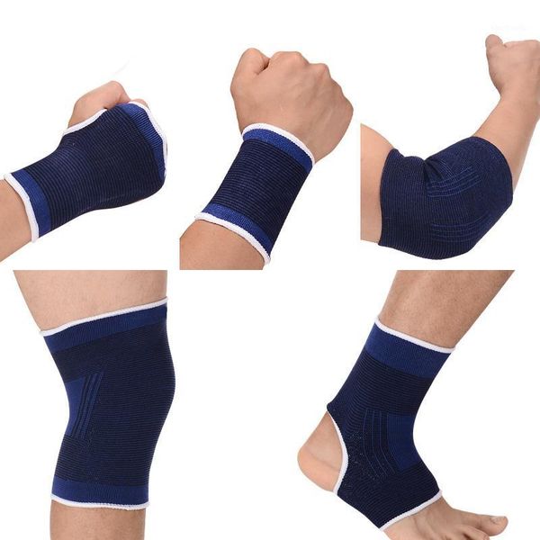 

elbow & knee pads elasticated support brace leg arthritis wrist guard palm bandage ankle child adult1, Black;gray