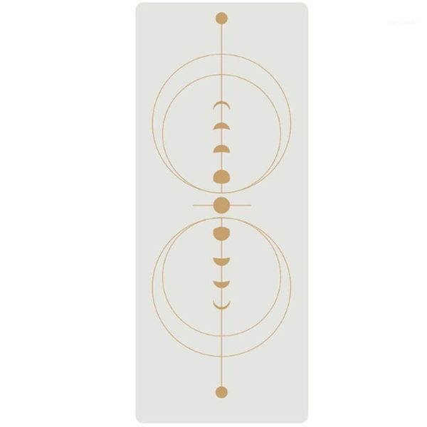 

yoga mats white mat pu natural rubber 5mm thick local wet and dry non-slip yoga1