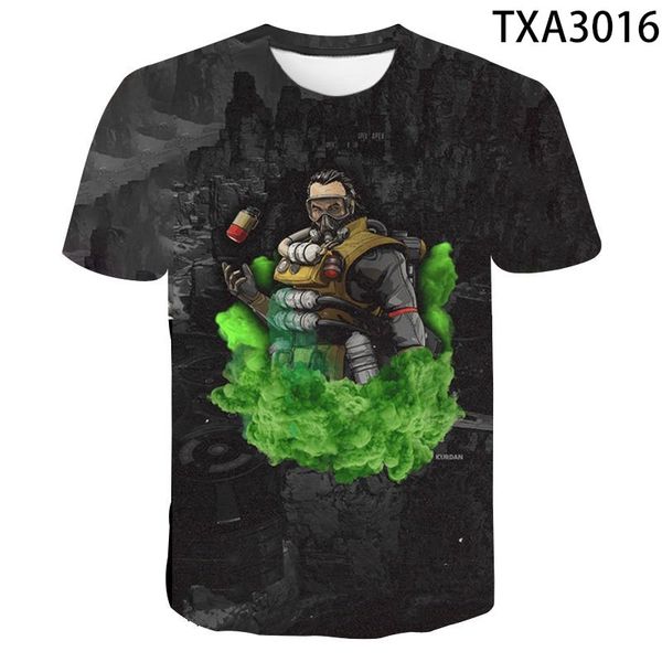 

new apex legends street clothing cool quality 3d print shirts plus size anime oversized men clothing