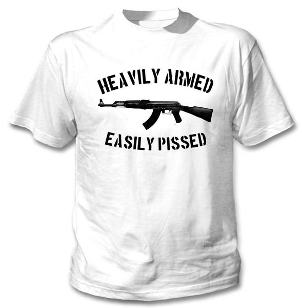 

t-shirt ak-47 kalashnikov - new white cotton tshirt short sleeve tee shirt sport hooded sweatshirt hoodie