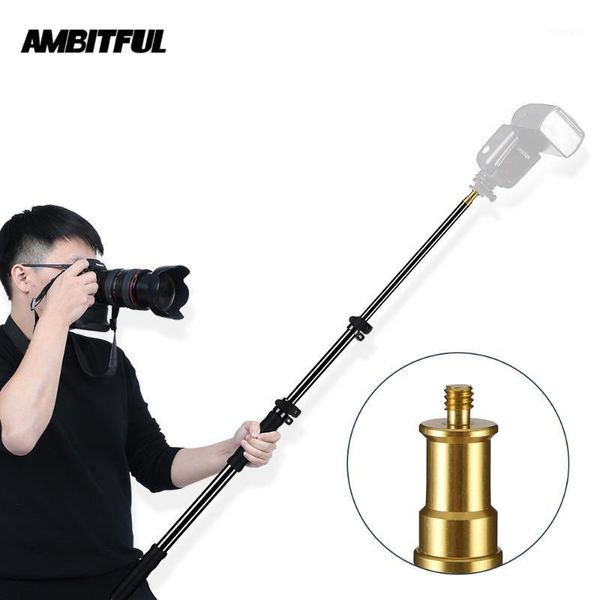 

lighting & studio accessories 25.5"-62" / 62-157cm extension support rod pography flash speedlite stick po microphone boom pole ha