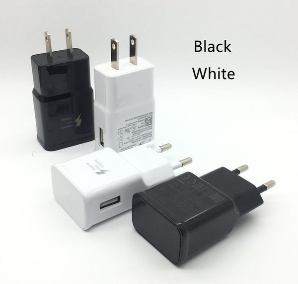 

power adapter eu us fast charger for samsung s6 s8 s10 plus chargers
