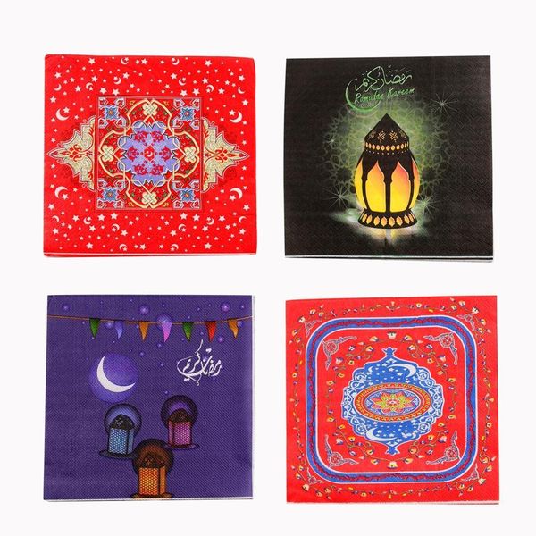 

fengrise 20 шт. eid paper patable salfkin одноразовая салфетка eid mubarak фестиваль party ramadan decor musmic party saciosts jllaec