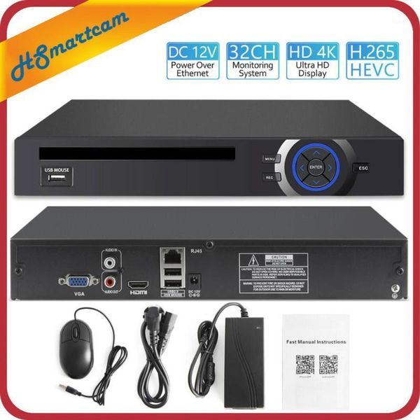 

2hdd 25ch 5mp 32ch 1080p 8ch 4k cctv h.264/h.265 nvr dvr network video recorder onvif 2.0 for ip camera 2 sata xmeye p2p1, Black;white