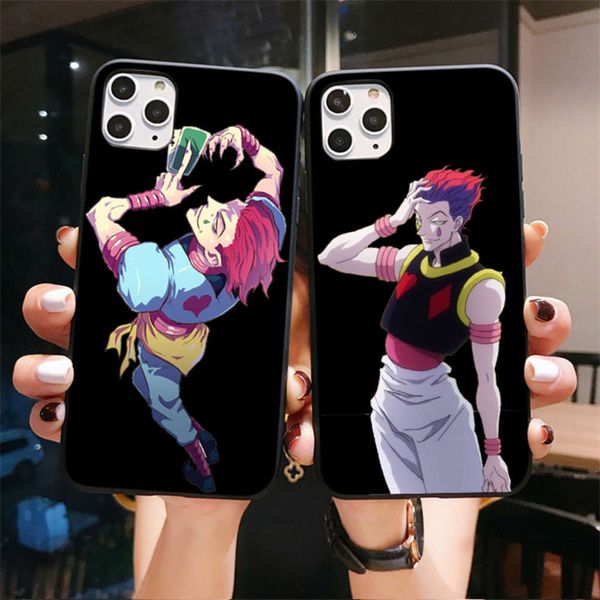 

hunter x hunter hxh animation hisoka gon fre black matte case vip 6 7 8 plus 12 11 pro x max cokevfe1