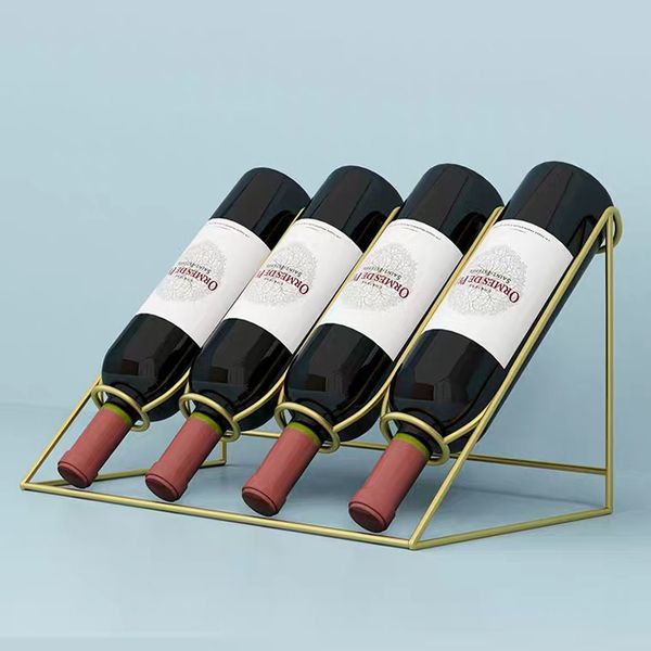 

red wine rack tv cabinet decoration foreign wine small wine rack red display rack simple household desktop