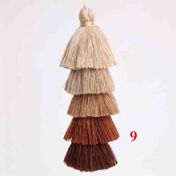

6pcs lot five layer tassels silk fringe bangs flower tassel trim decorative tassels for curtains home decoration accessories h jllqie