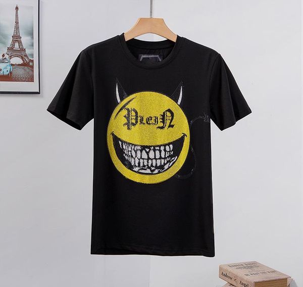 

quality skulls men t hop short letter shirt hip brand punk luxury tee man clothing high sleeve designer white black print t-shir wmtdk