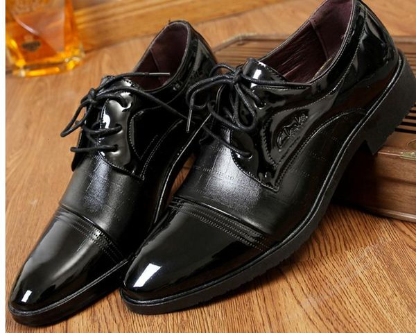 

2021 men's shoes in spring and autumn new style low heel pointed end @2063 4je7, Black