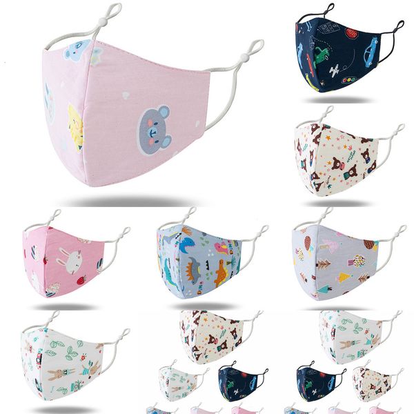 

2021 kids masks fashion face mask 3d black white washable breathable thin three dimensional facemask boys girls individually wrapped 3 nd18m