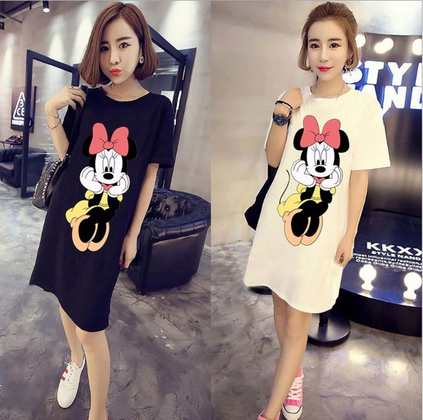 

summer 2019 new print medium length short sleeve crew neck casual summer 2019 new print dress medium length short sleeve crew neck casual dr, Black;gray