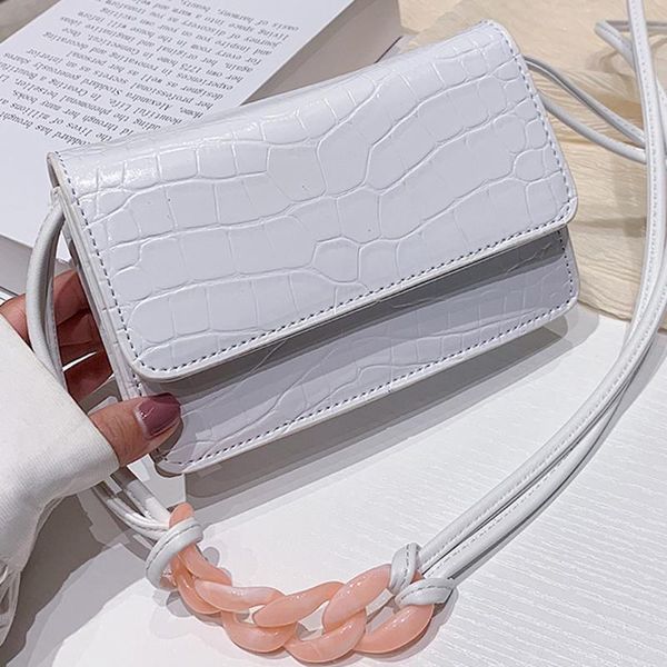 

small women messenger bag crossbody bag women's fashion alligator ribbon lace fresh handbags solid color #srn