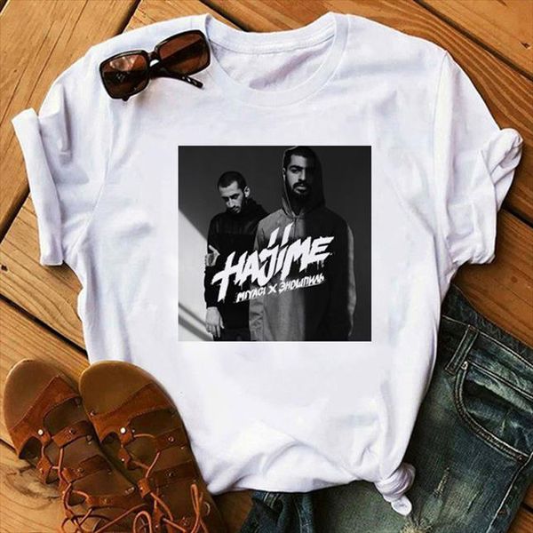 

hajime miyagi andy panda tops tee t рубашка рубашка русская хип-хоп полоса женская футболка 2020 летняя рубашка harajuku эстетика женская, White