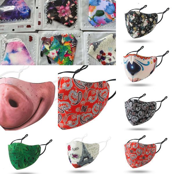 

mask face factory 20pcs masks designer black reusable fashion clown starry sky tower adjusta jagy