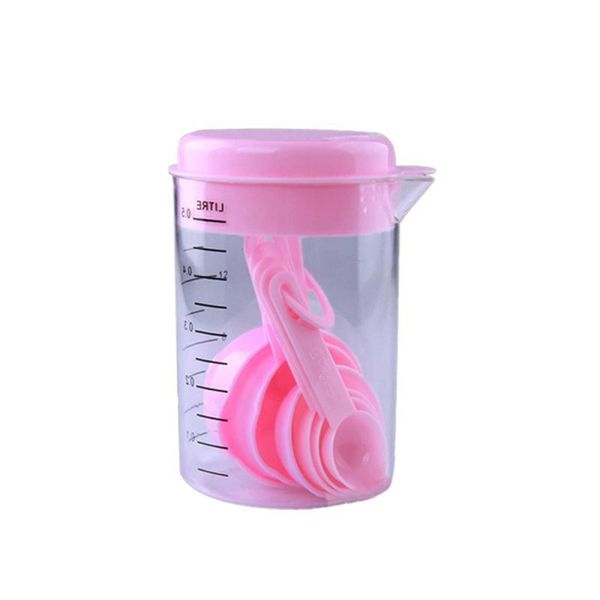 

7pcs set measuring cup measuring spoon set plastic measuring tool tea set coffee roaster utensils kitchen utensils baking pan h bbygqk