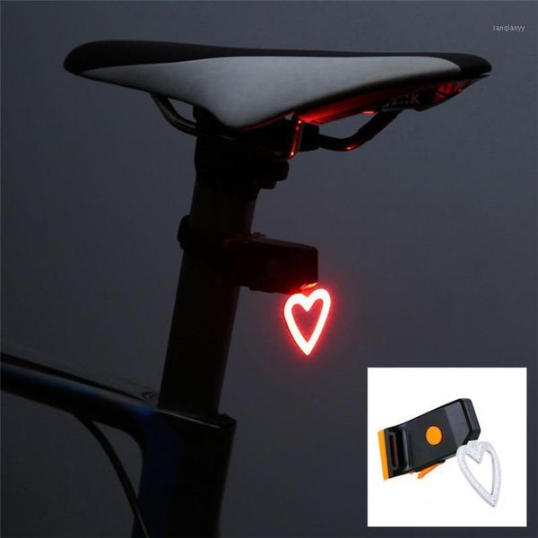 

bike lights 1pcs portable usb rechargeable bicycle tail rear safety warning light taillight lamp super bright creative light1