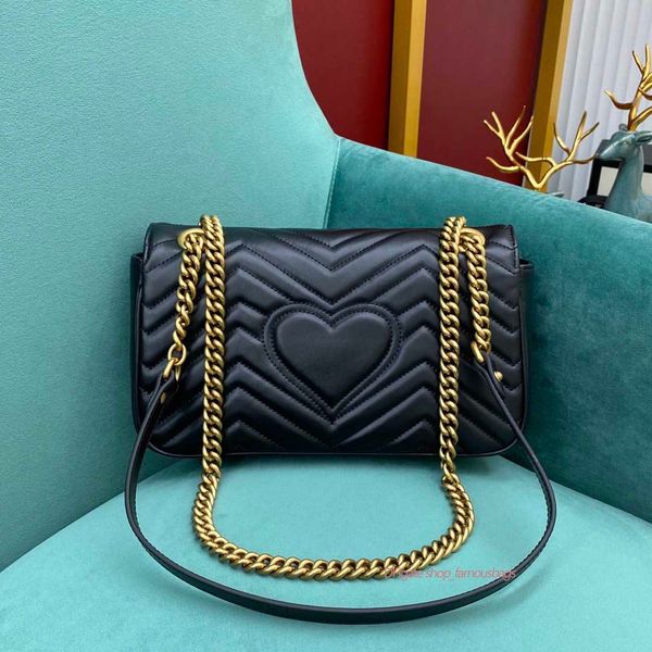 

womens shoulder gu marmont small gold purse quality shaped heart quilted leather real flap bag chain bag black crossbody handbags s cdih, Red;black