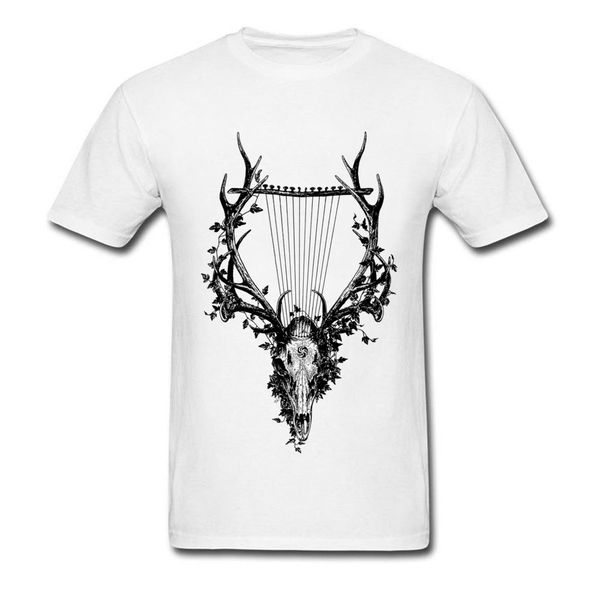 

art design fashion men's deer harp hip hop music short sleeve cotton summer hoodie designers t shirts sweatshirt