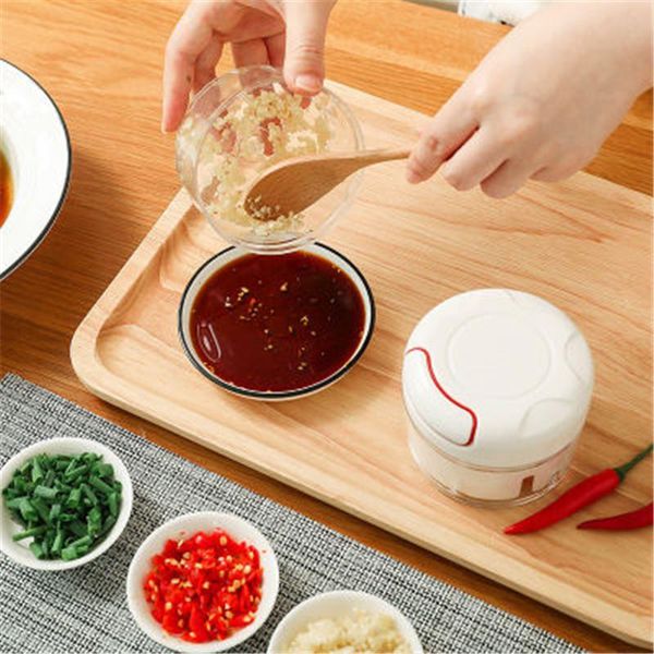 

manual garlic machine multifunction meat grinder high speed vegetable fruit cutter mini food supplement twist shredder wholesale wmtzrc