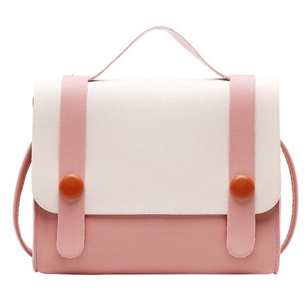 

fashion trend satchels tote preppy style handbag fashion girls hit color leather shoulder bag student school bag sac a main #bl2