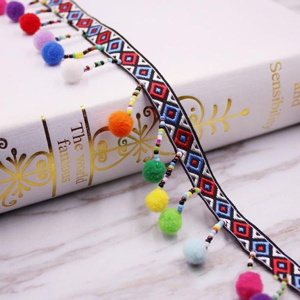 

10yards lot ribbon tassel lace diy accessories hair ball lace tassels trimming fringes for sewing clothes curtains decoration h qylxkj