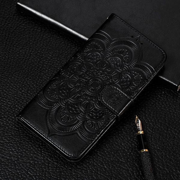 

for huawei p40 litenova 6senova7i mandala embossing pattern horizontal flip leather case with holder card slots wallet p frame lany