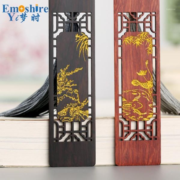 

creative wooden window shadow bookmarks suit complex classic chinese romantic wooden bookmarks ancient gift custom logo m0891