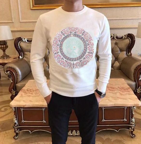 

drop ship drill sweater men's 2021 new designer long sleeves sweaters holiday design, White;black