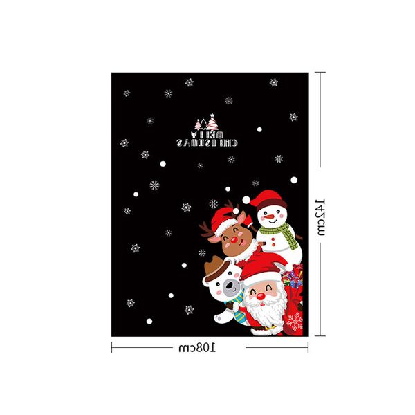 

window merry new 2020 wall christmas stickers year sticker for home decor