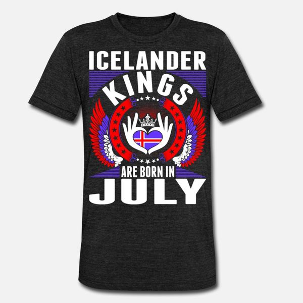 

icelander kings are born in july t shirt diy hiphop white tracksuit hoodie sweatshirt