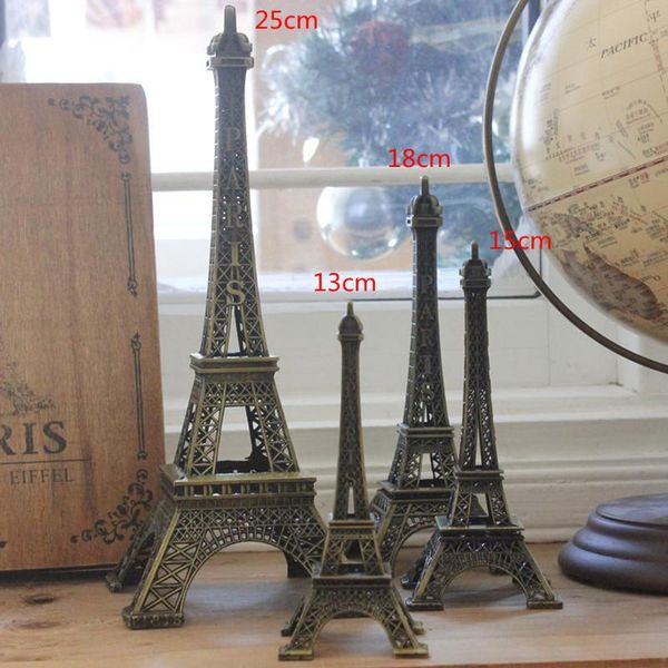 

vintage bronze tone paris eiffel tower figurine statue vintage alloy model decor home furnishing household deskdecro 8-62 cm