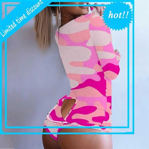 

pyjamas print long mouwen nightwear jumpsuit bodysuit playsuit romper household suit women's, Black;white