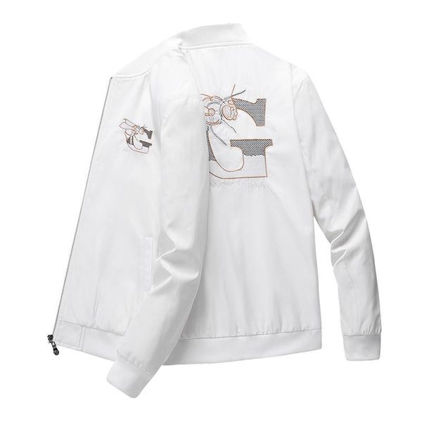 

mens designer hooded jackets windbreaker sportswear new spring autumn casual jacket clothing zipper collar plaid printed slim jacket, Black;brown