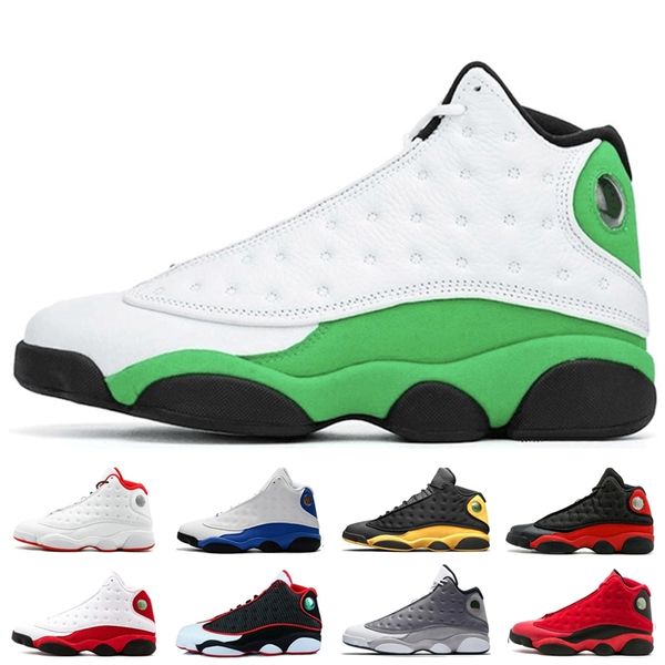 

fashion 13 13s basketball shoes men women luky green playground white soar green pink hyper royal mens snaker sport shoes us5.5-13
