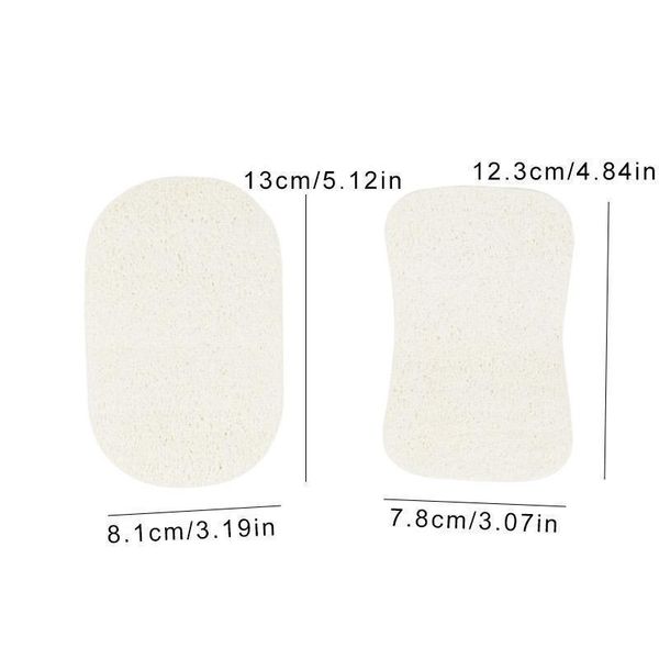 

3pcs set natural loofah dishwashing cloth scrub pad dish bowl pot easy to clean scrubber sponge kitchen clean brushes scrub pad h jllbva