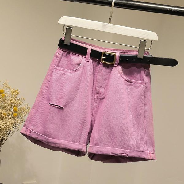 

classic fashion women's shorts denim shorts cotton candy color short jeans for women mid waist hight quality women short jeans1, Blue