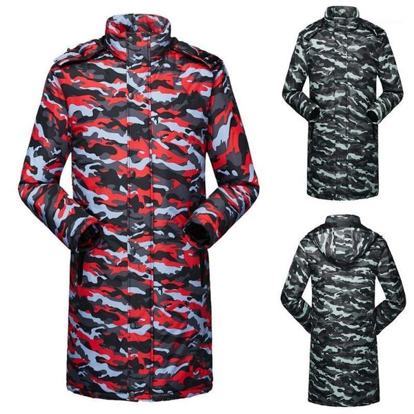 

winter jacket men vogue parka men casual camouflage warm hooded winter zipper long sleeve coat outwear male clothes1, Black
