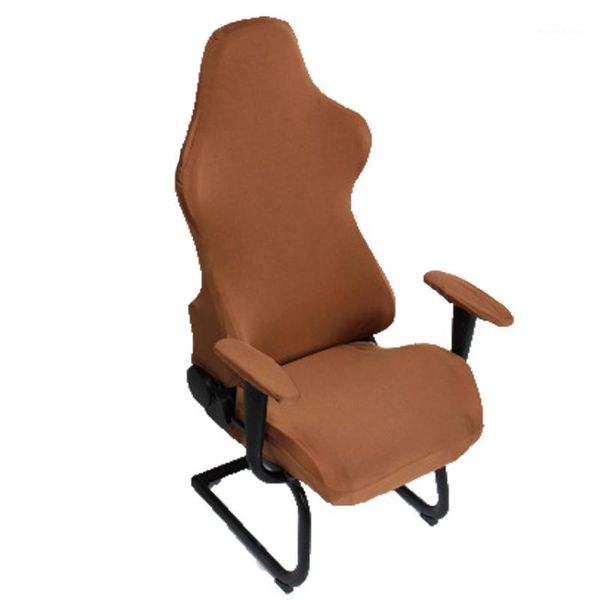 

new arrival 2019 office chair cover custom computer internet cafes e-sports swivel chair warm elastic cover armrest1