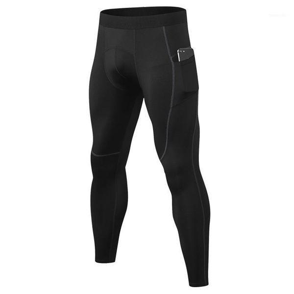 

running pants men compression tight leggings sports male gym fitness jogging quick dry trousers workout training yoga bottoms1, Black;blue