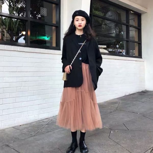 

early spring is very fairy french net red french minority dress ethnic group foreign style playful and slim two piece suit women's spri, Gray