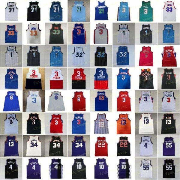 

mitchell and ness retro basketball jerseys garnett paul ewing cater petrovic mcgrady hardaway iverson erving barkley nash drexler bibby will, Black;red