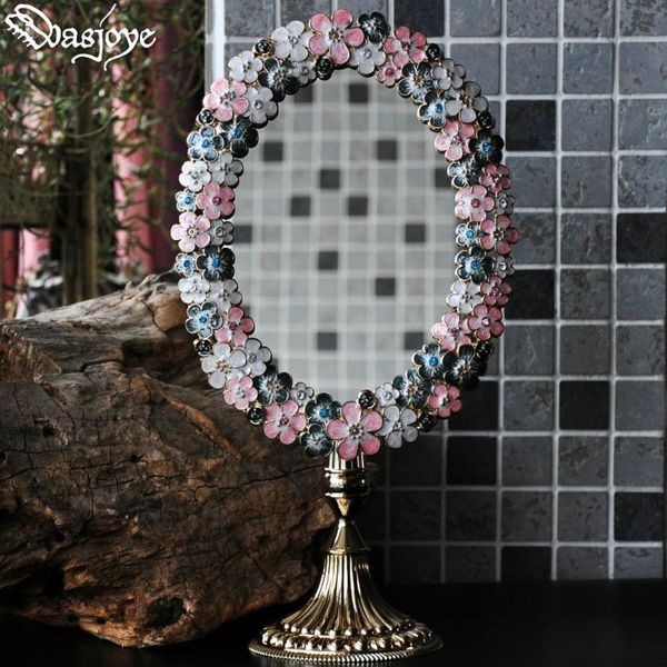 

european vintage style flower stand p frame metal picture set shell creative design bedroom dressing table decoration gifts