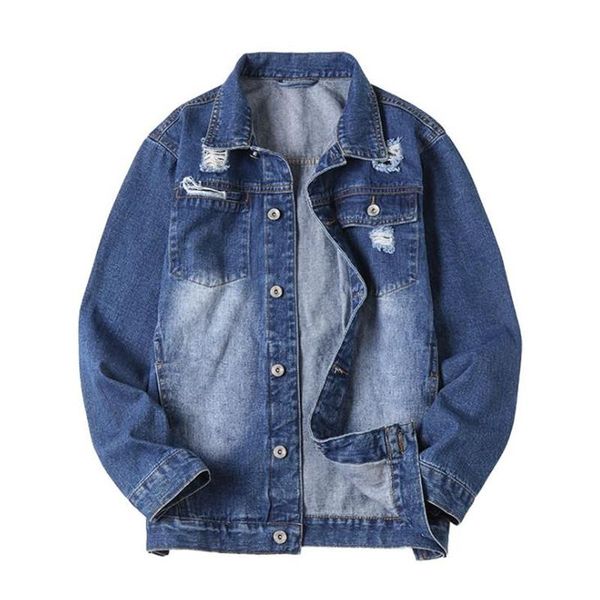 

2021 new cotton denim jacket men casual solid color lapel single breasted jeans jacket men autumn slim quality mens coat 7xl, Black;brown