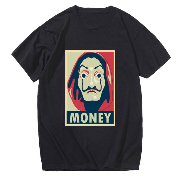 

2020 funny design la casa de papel tshirt money heist tees tv series house of paper black sport hooded sweatshirt hoodie men t shirt
