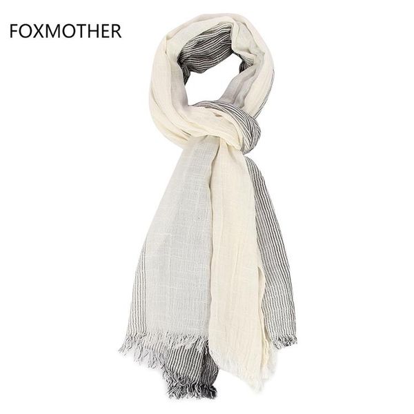 

foxmother белый шарф зимы марка полосатый 2019 осень для soft new navy mens bbymaw bdehome, Blue;gray