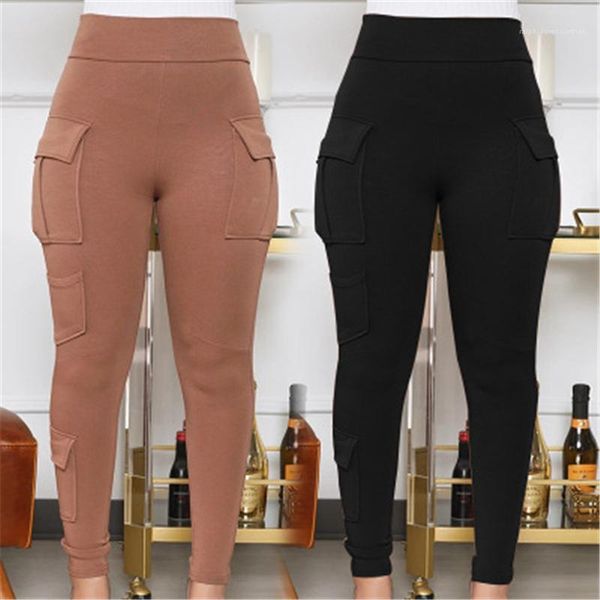 

spring female new slim casual sweatpants women solid color cargo pants fashion trend high waist sports skinny trousers, Black;white
