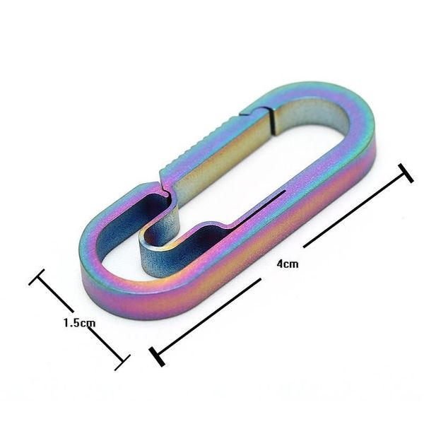 

titanium alloy outdoor camping carabiner keychain hanging buckle tools snap hooks titani qylfxu