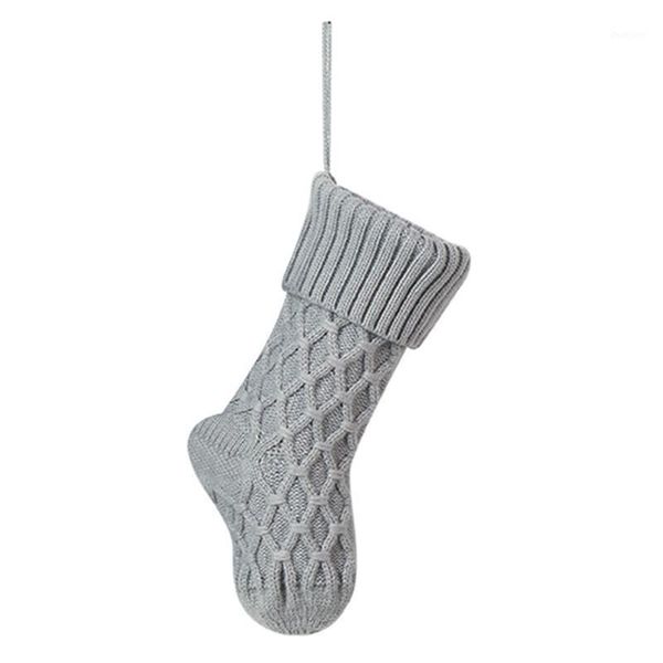 

xmas lovely gift bag knit santa elk socks christmas stockings gift for children fireplace tree christmas hanging partydecoration1