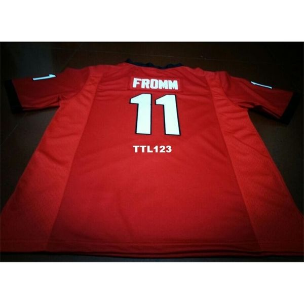 

3740 #11 jake fromm dandre swift georgia bulldogs size s-4xl red black white college jersey or custom any name or number jersey