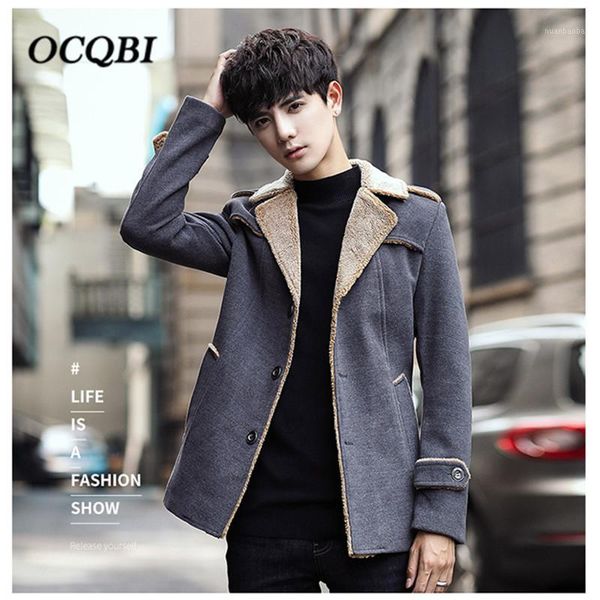 

plus size m-4xl 2020 korean style mens coats overcoats fashion winter dress coat mens, Black
